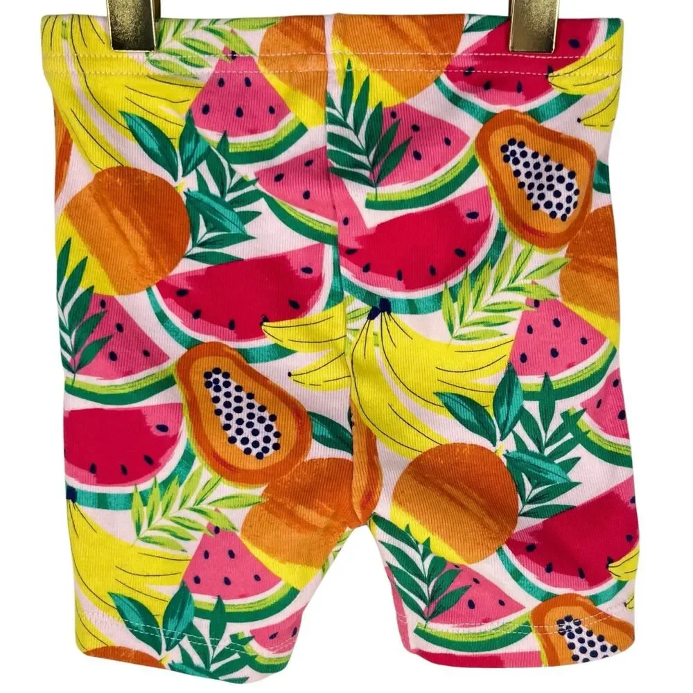 Janie & Jack 6 - 12 Months Pajamas Baby Good Night Fruit Print Set 100% Cotton